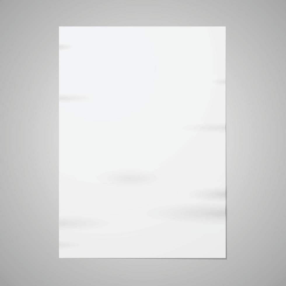 Blank paper element design Vector illustration