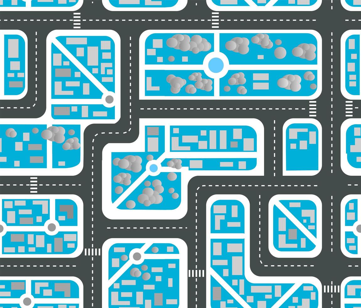 Seamless repeating background urban pattern vector