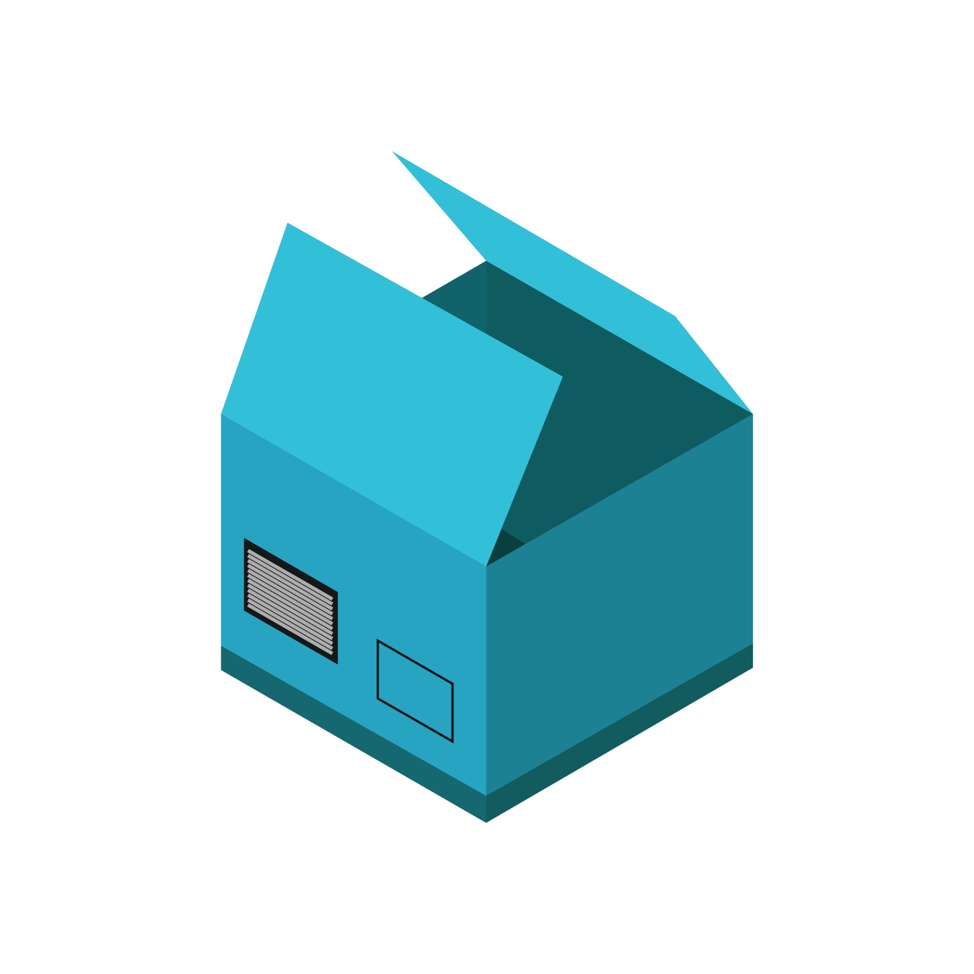 Isometric Box On Background 2563450 Vector Art at Vecteezy