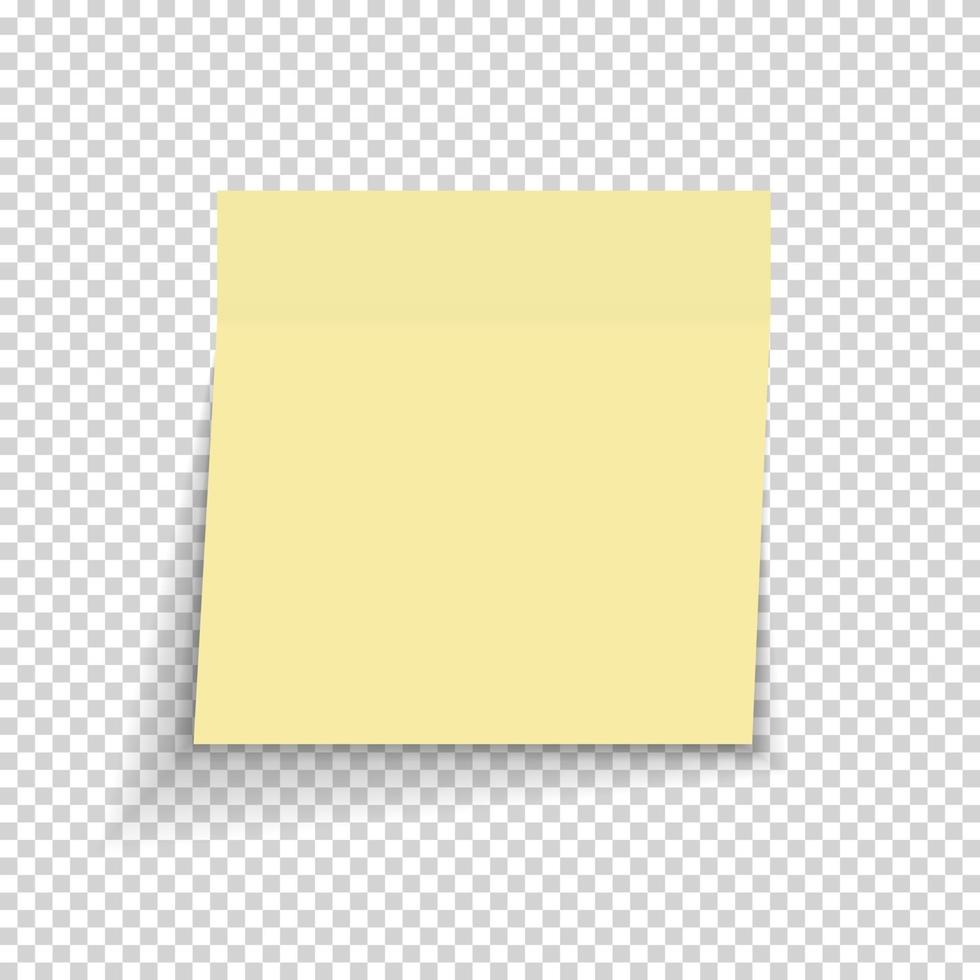 Sticky Paper Note vector