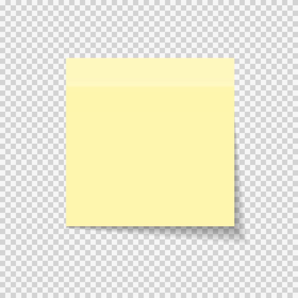 Sticky Paper Note vector