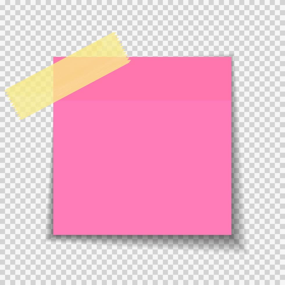 Sticky Paper Note vector
