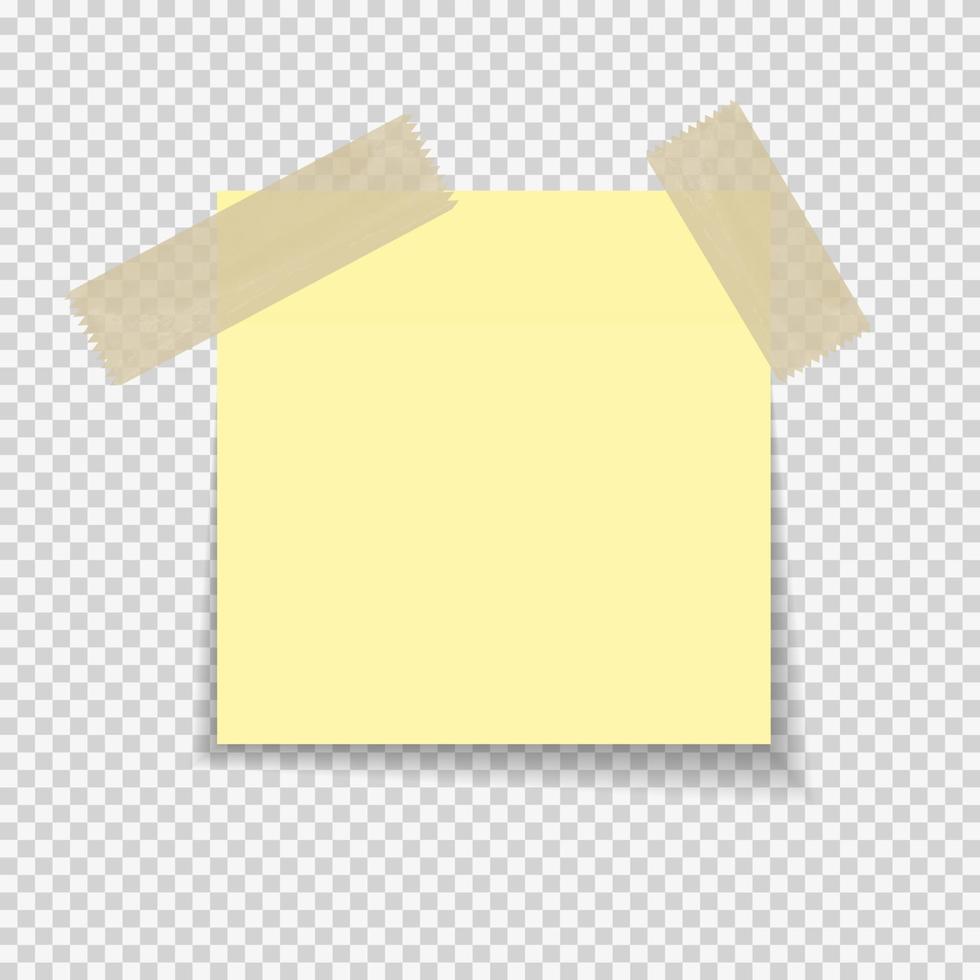 Sticky Paper Note vector