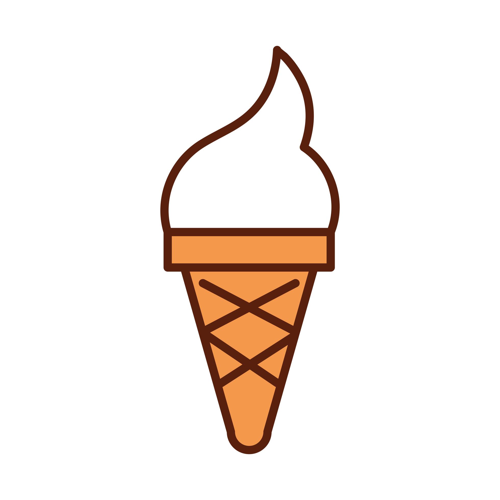 fast food ice cream cone dinner and menu tasty meal and unhealthy line