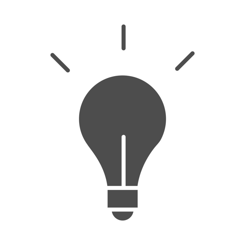 bombilla de luz creatividad idea icono de estilo de línea vector