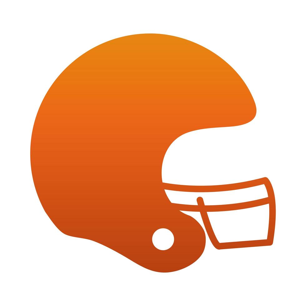 american football helmet game sport professional and recreational gradient design icon vector