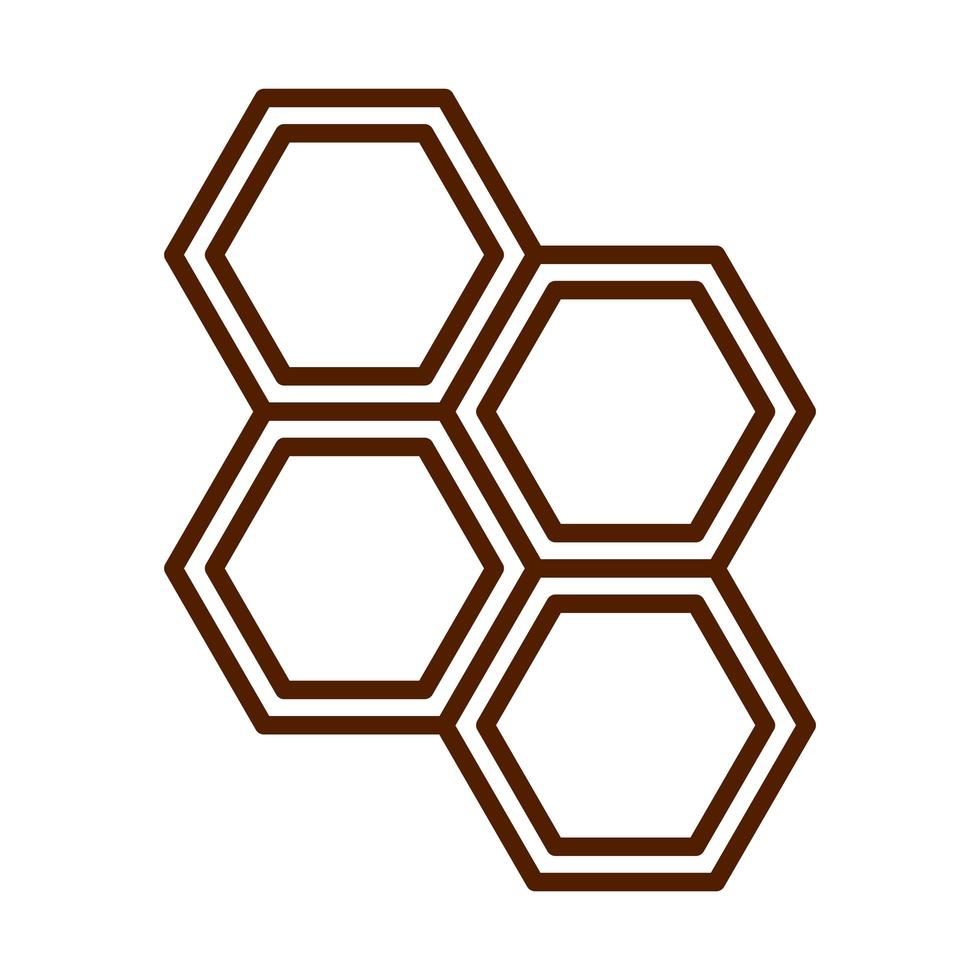 healthy food fresh nutrition honey hive line style icon vector