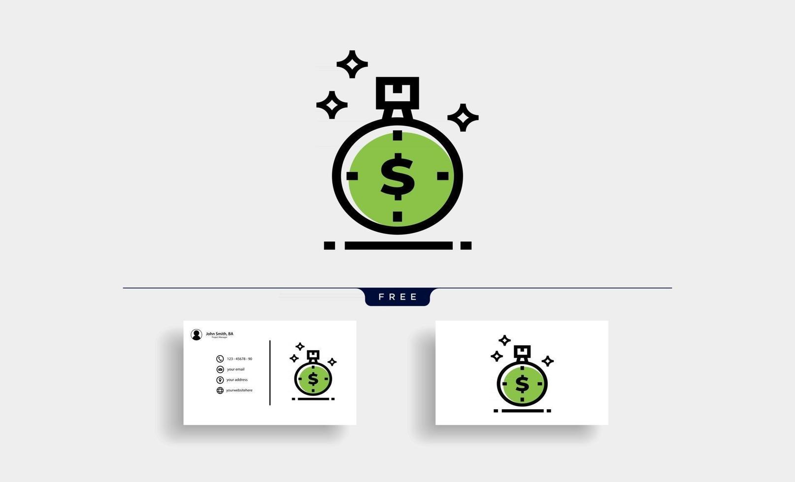 time and dollar currency vector icon