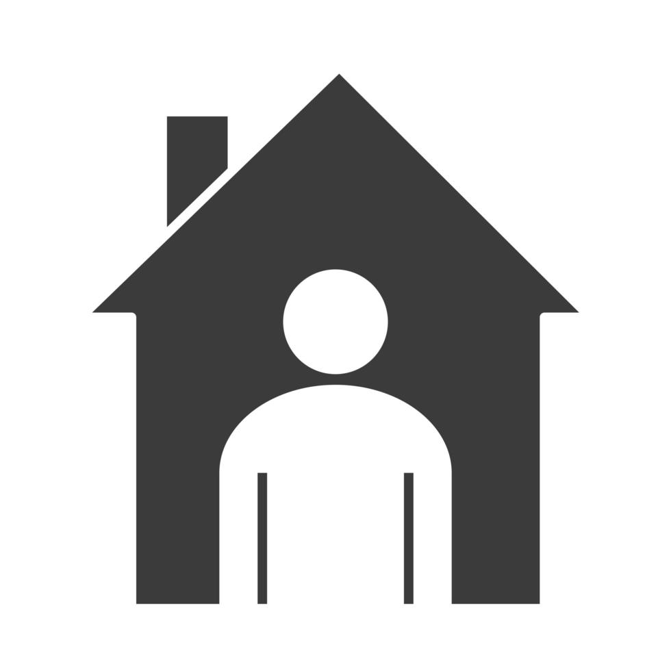 covid 19 coronavirus social distancing prevention stay at home safe quarantine outbreak spreading vector silhouette style icon