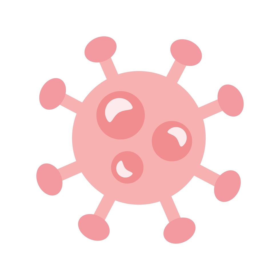 covid19 particle flat style icon vector