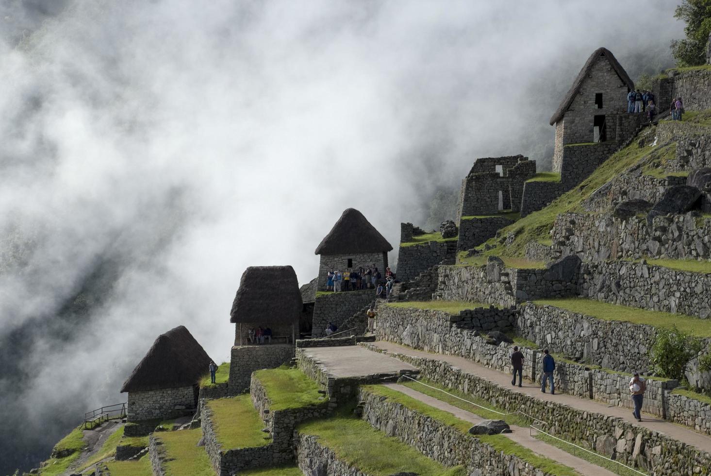 machu picchu un santuario histórico peruano en 1981 y un sitio del patrimonio mundial de la unesco en 1983 foto