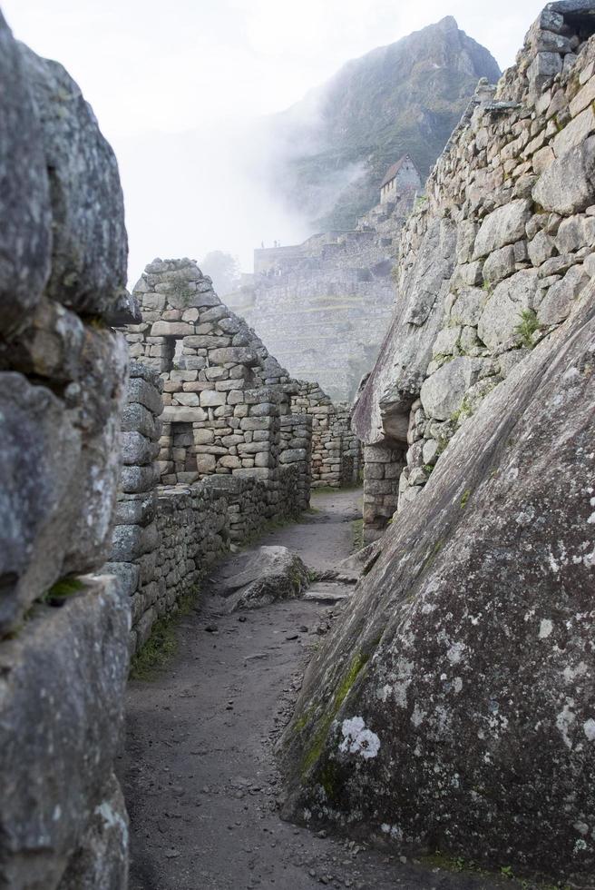 machu picchu un santuario histórico peruano en 1981 y un sitio del patrimonio mundial de la unesco en 1983 foto