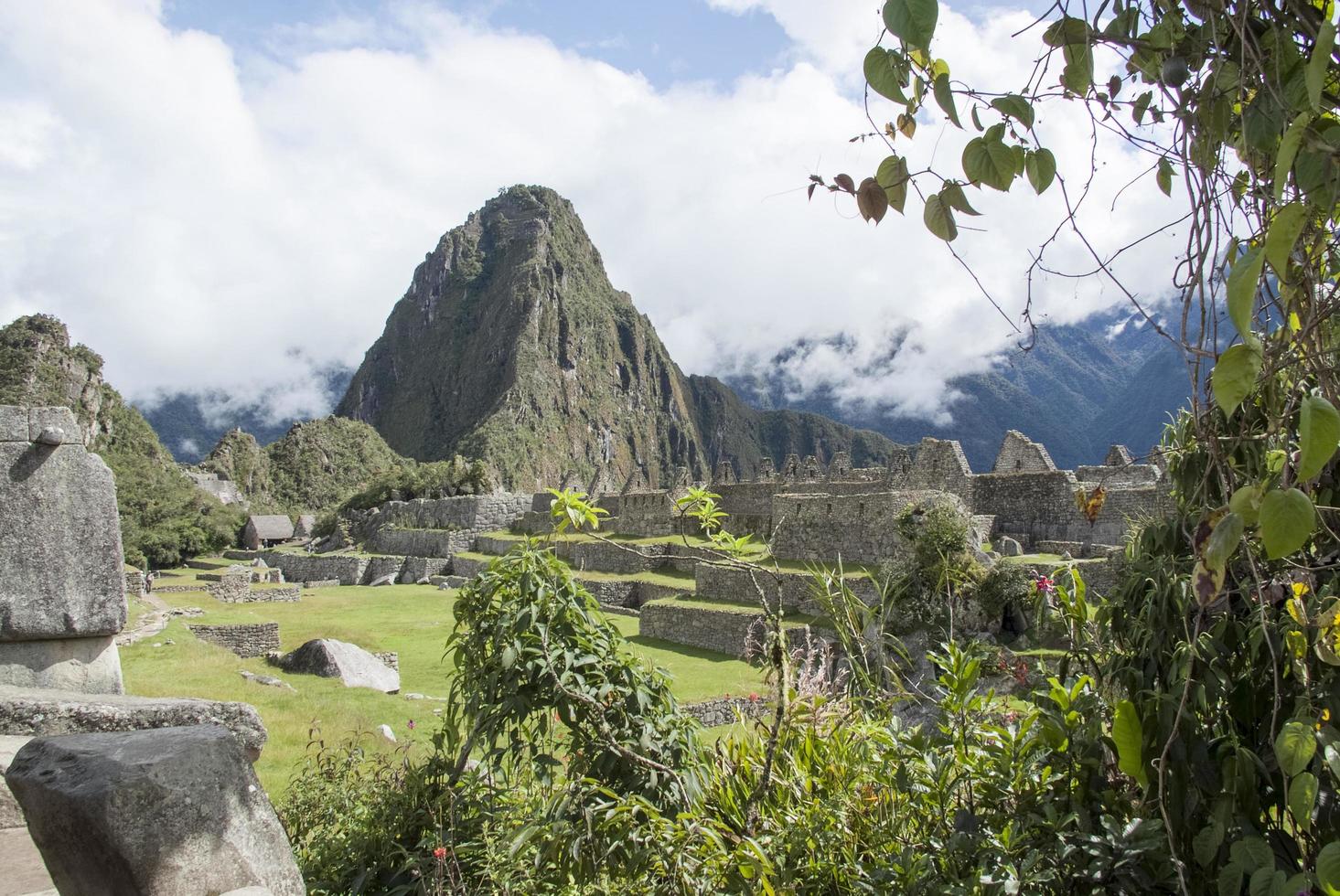 machu picchu un santuario histórico peruano en 1981 y un sitio del patrimonio mundial de la unesco en 1983 foto