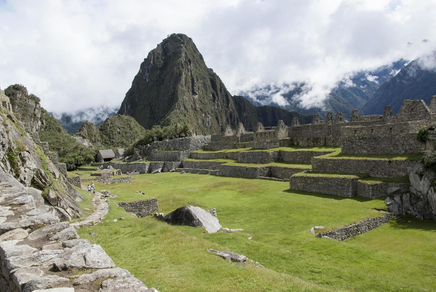 machu picchu un santuario histórico peruano en 1981 y un sitio del patrimonio mundial de la unesco en 1983 foto