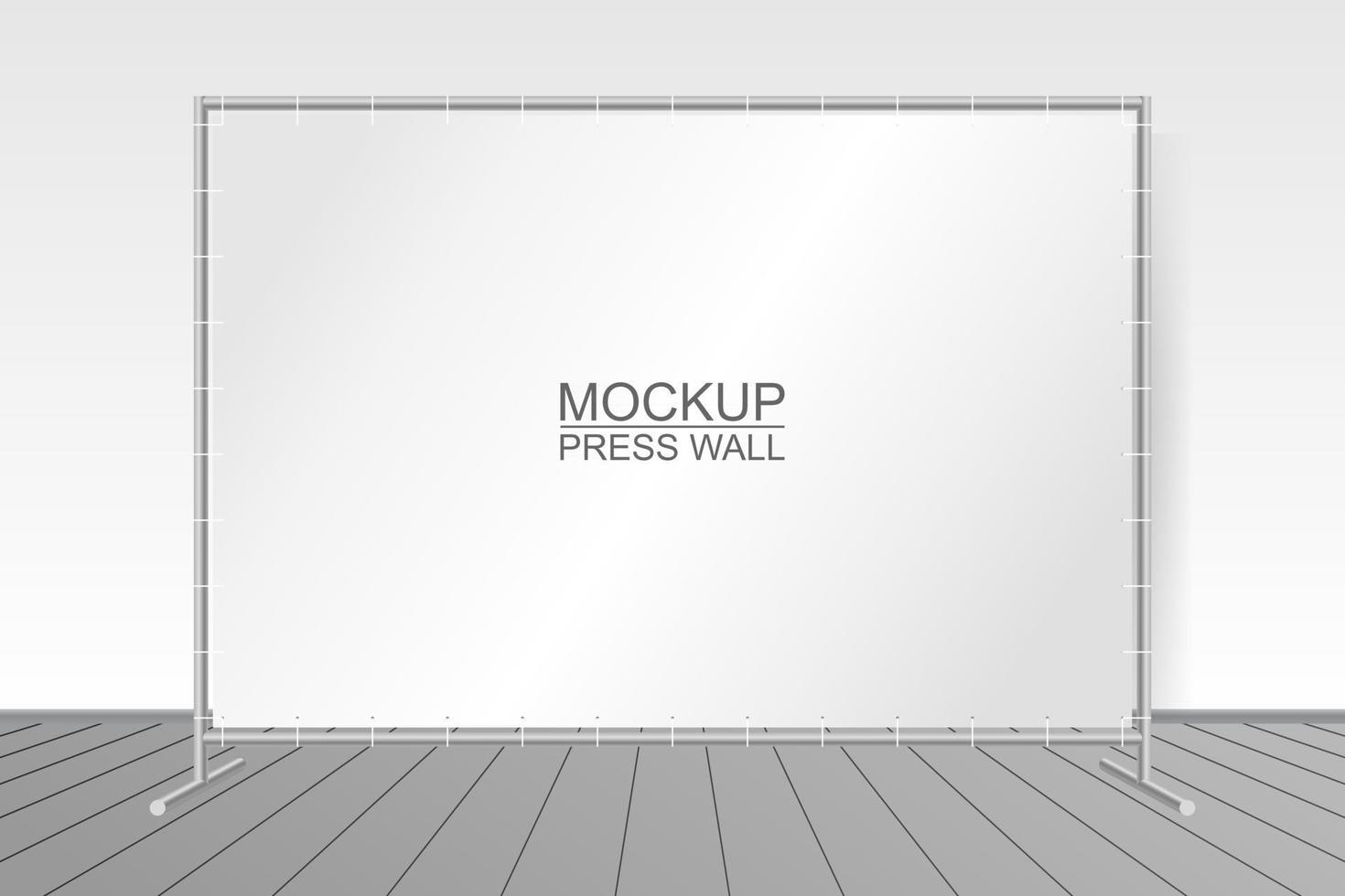 EXHIBITION STAND IN THE INTERIOR vector