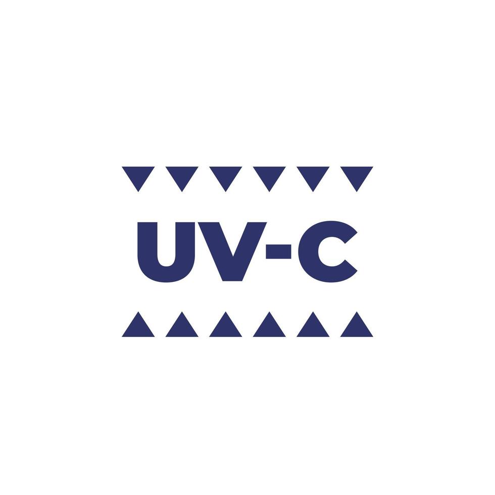 UVC radiation icon on white vector