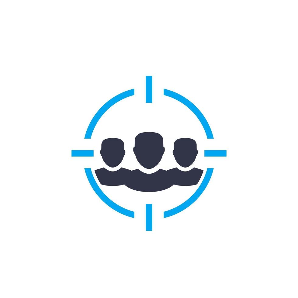 focus group icon on white vector