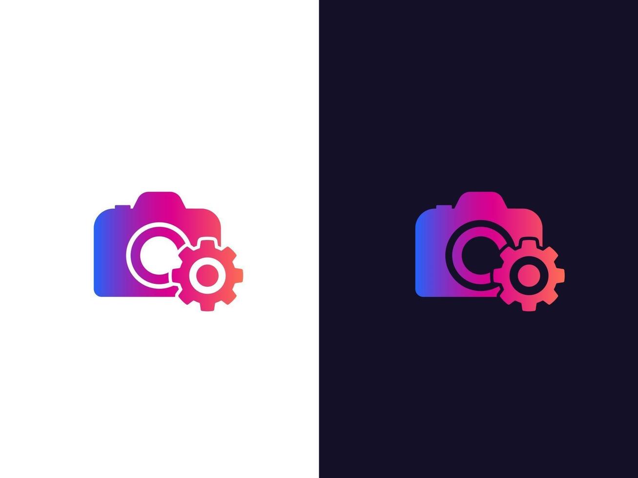 camera service vector logo