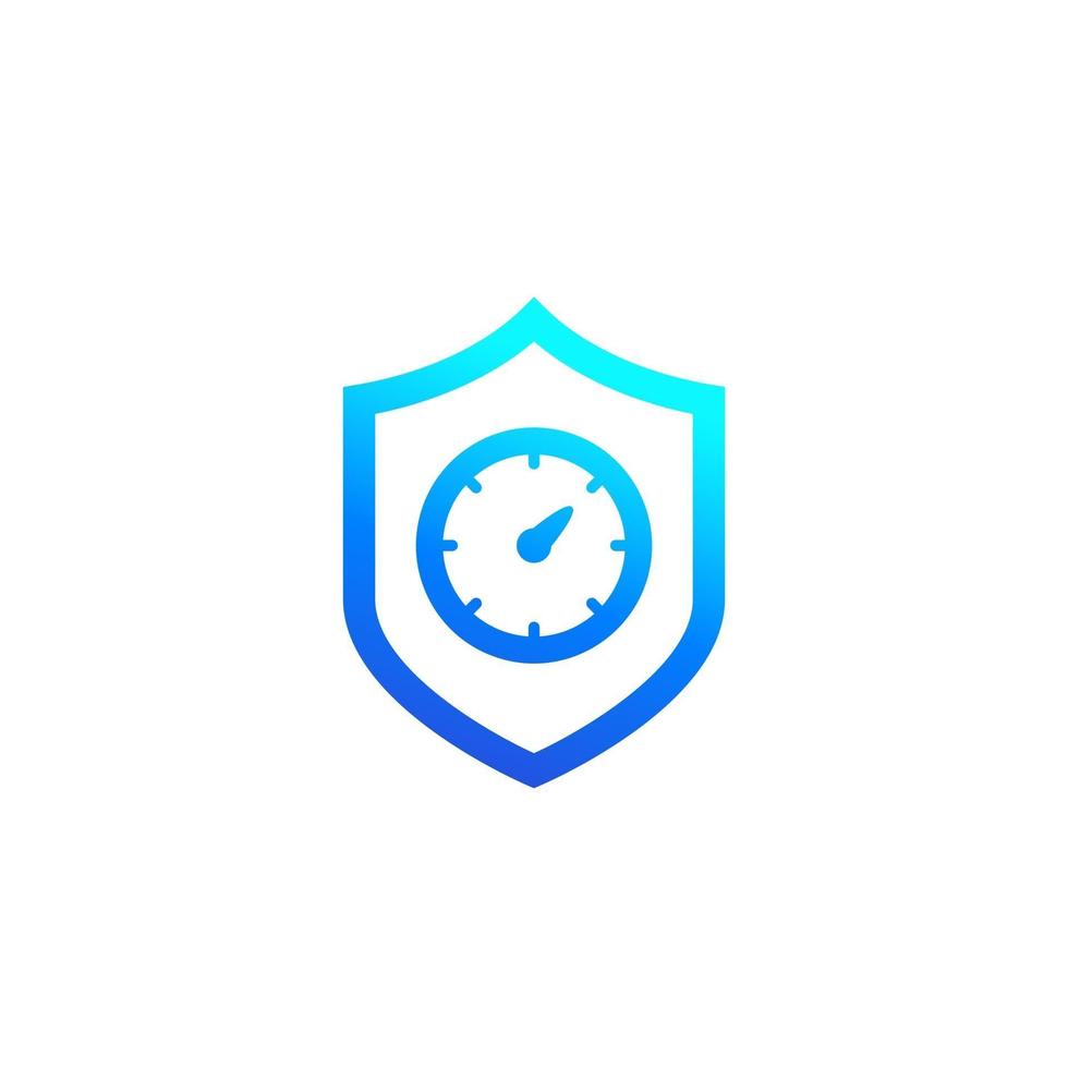 security meter icon on white vector