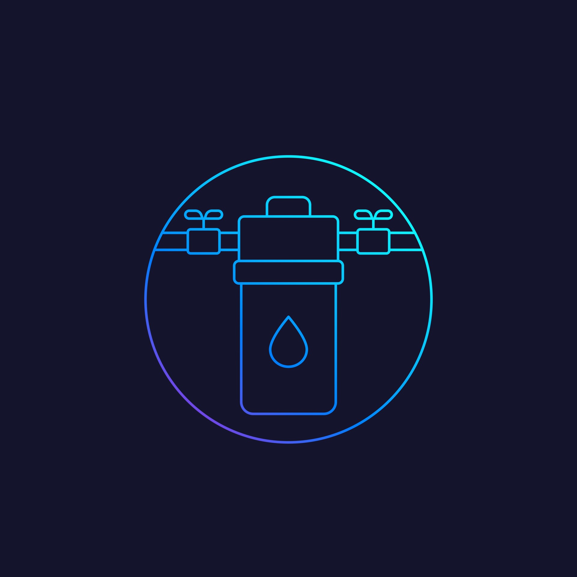 water filter line icon 2565689 Vector Art at Vecteezy