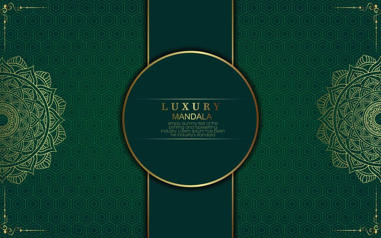 Luxury gold mandala ornate background Pro Vector