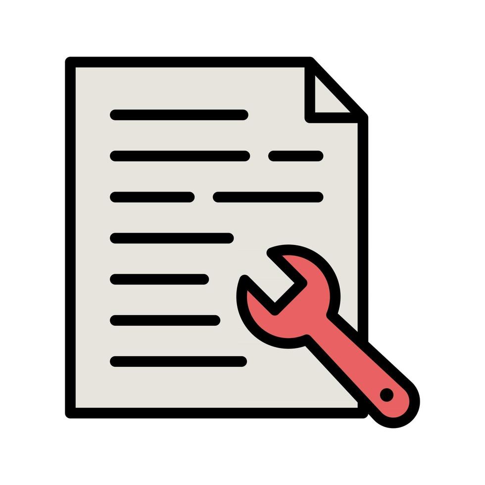 Document Settings Icon vector