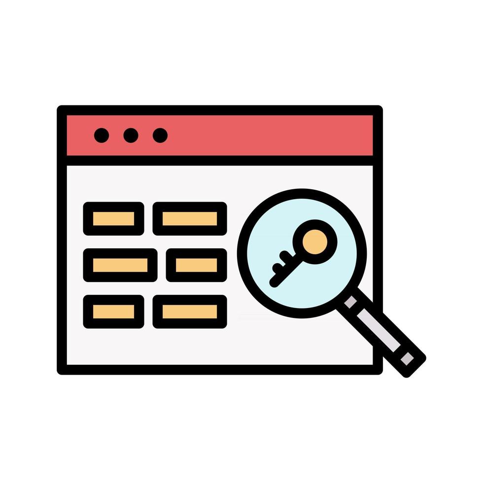 Keyword Search Icon vector