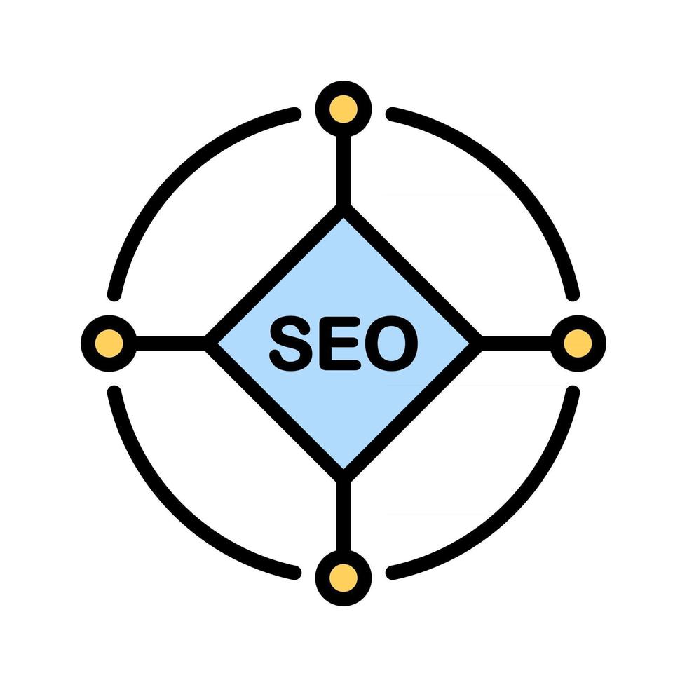 SEO Network Icon vector