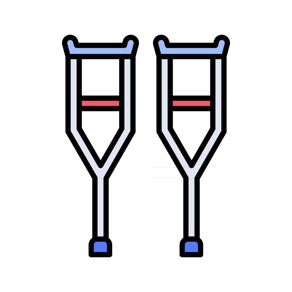 Crutches Vector Icon