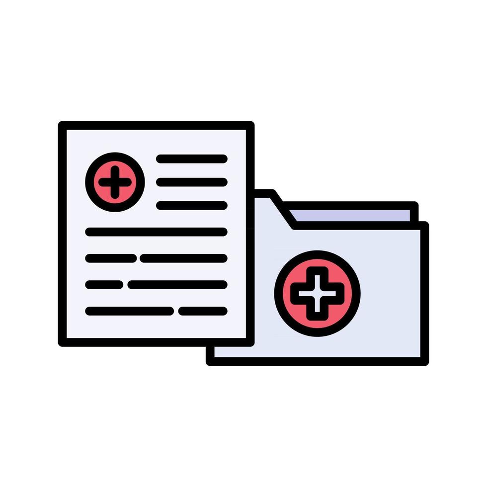 Medical Folder Icon vector