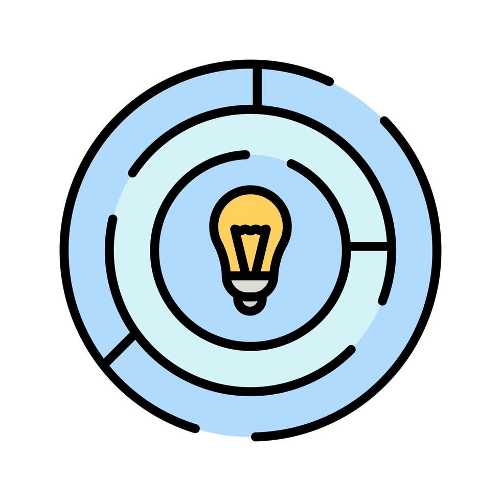 Maze Solution Icon vector