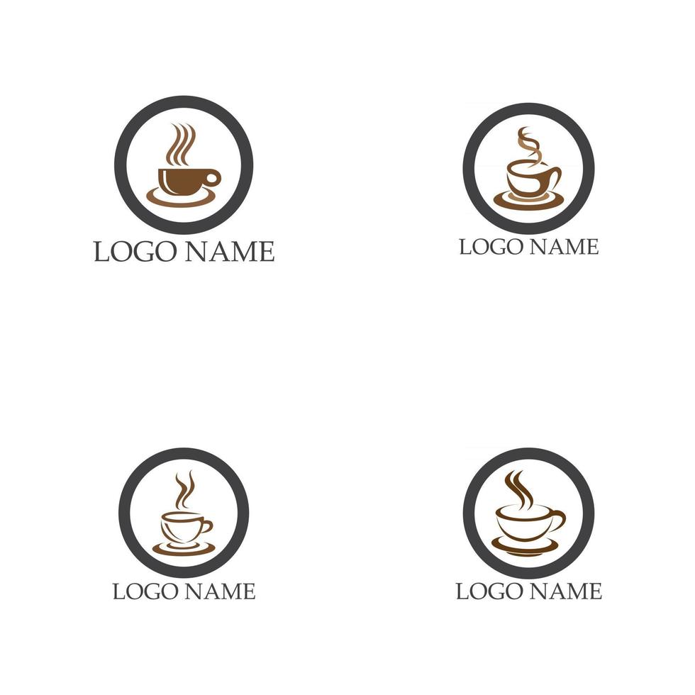 Coffee cup Logo Template vector