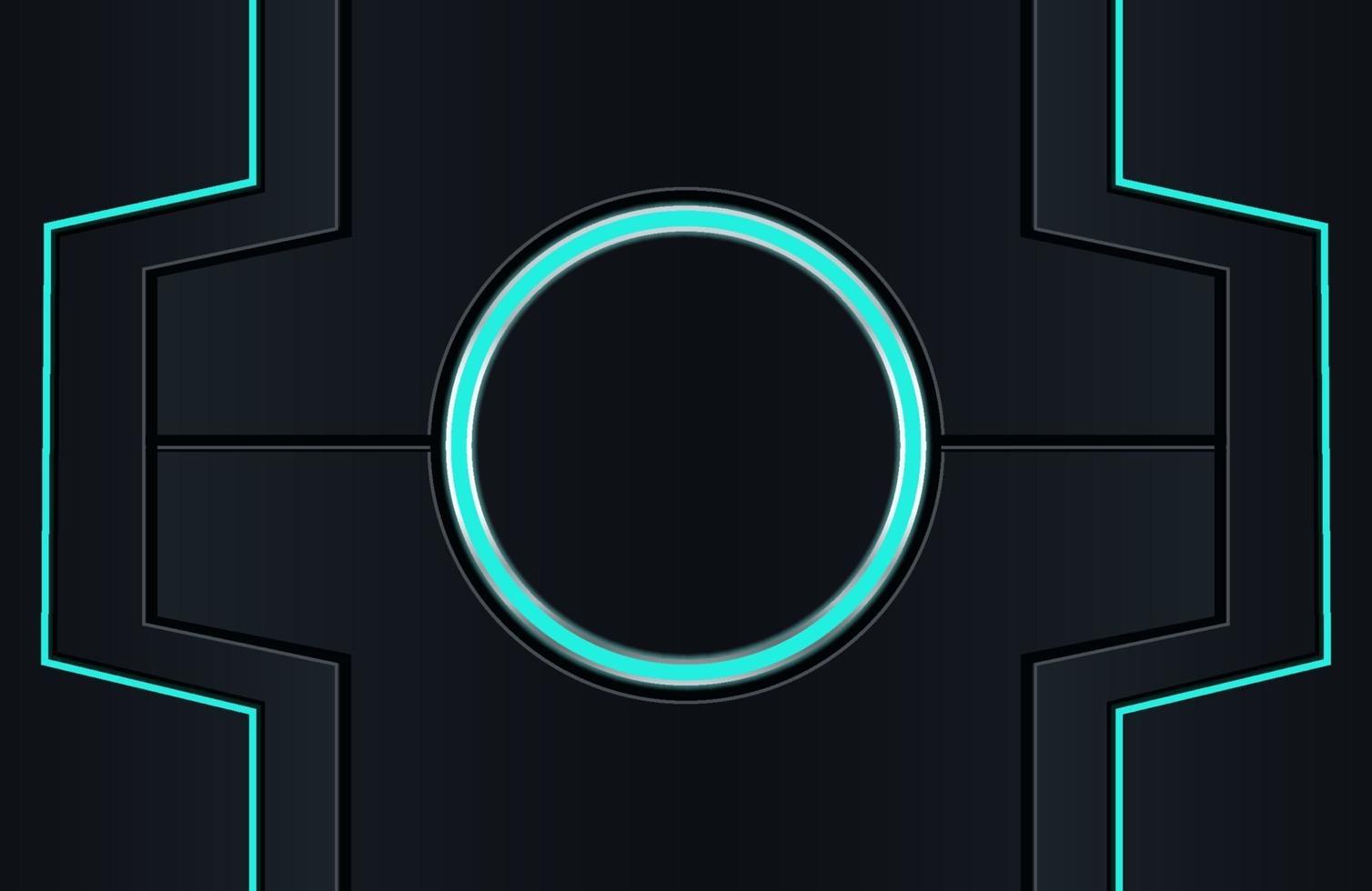 Minimal black techno background Illustration Abstract geometric shape modern futuristic vector