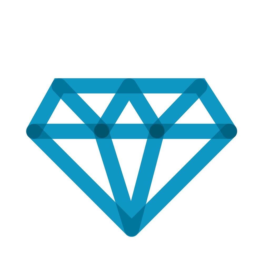 diamond luxury stone multiply line style icon vector