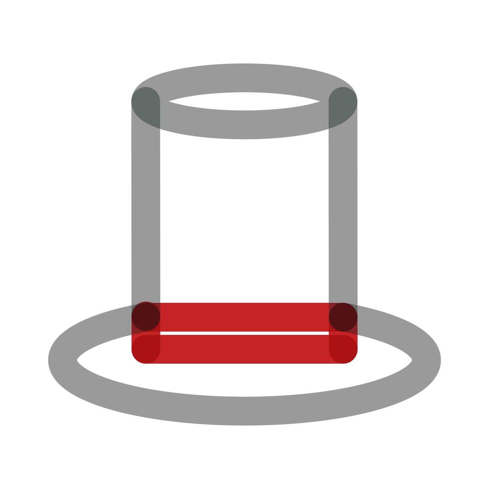 top hat accessory multiply line style icon vector