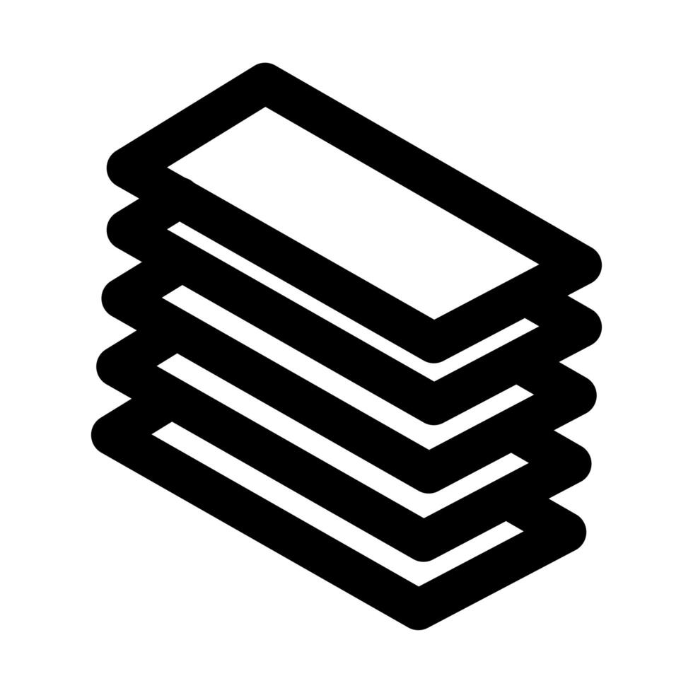 bills dollar line style icon vector