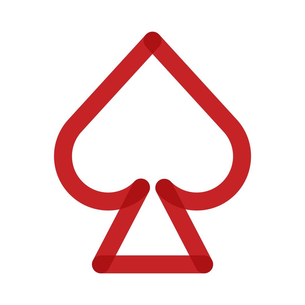 poker ace multiply line style icon vector