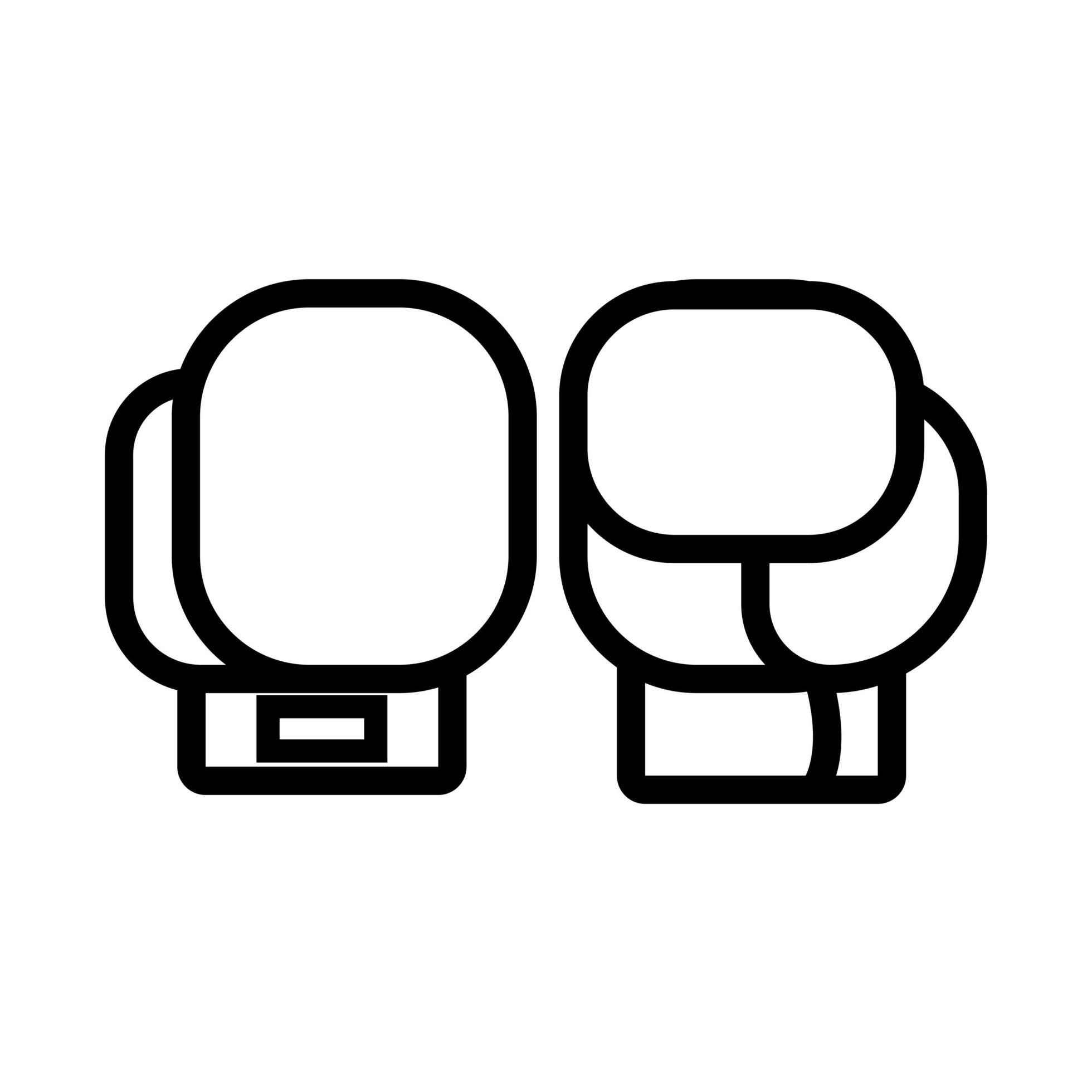 sport boxing gloves line icon 2566879 Vector Art at Vecteezy