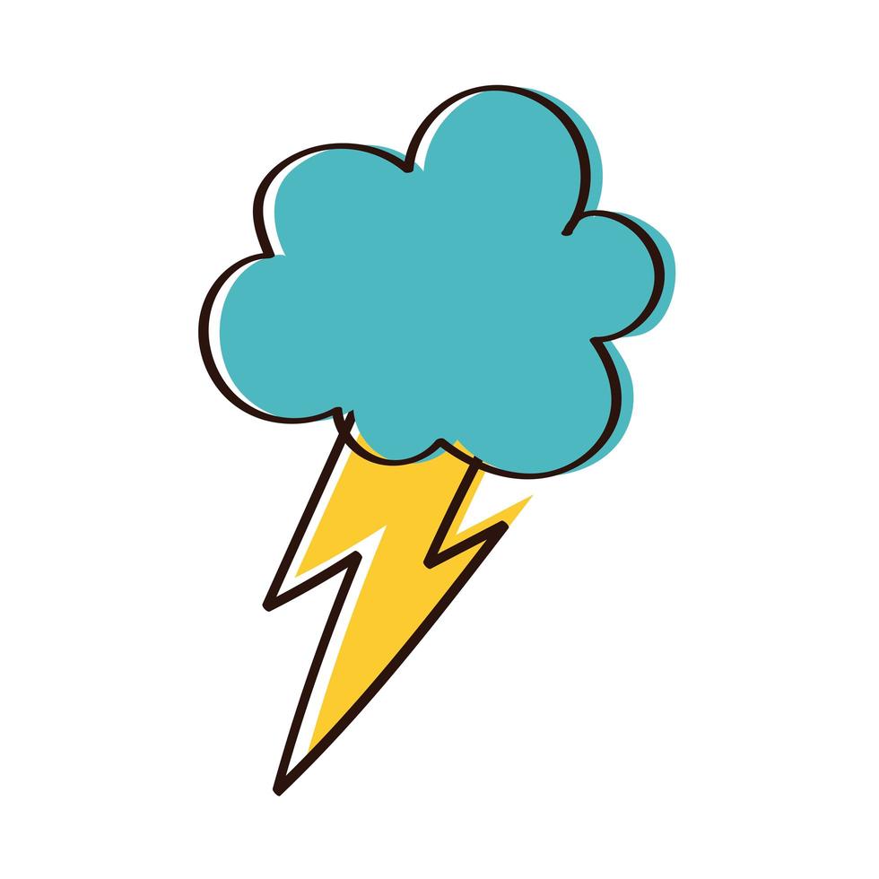 nube con estilo de dibujo a mano eléctrico de tormenta de rayos 2566923  Vector en Vecteezy