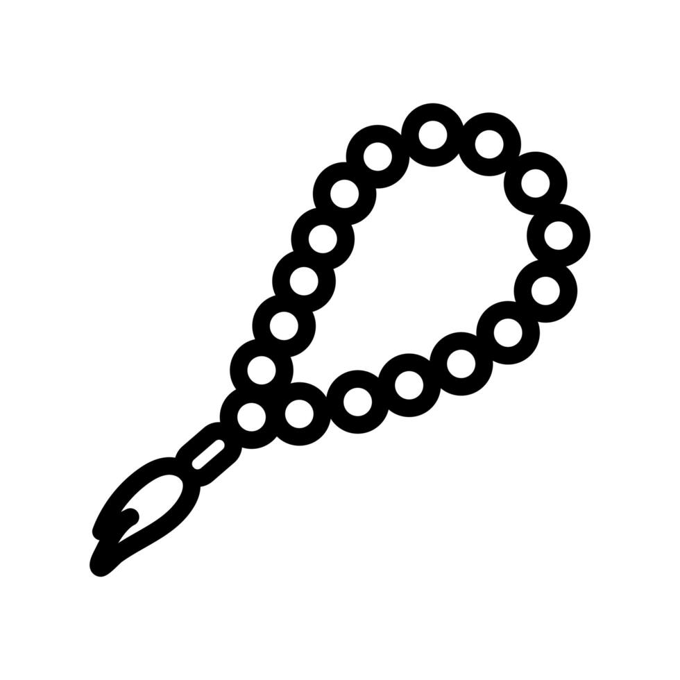 necklace sacred line style icon vector