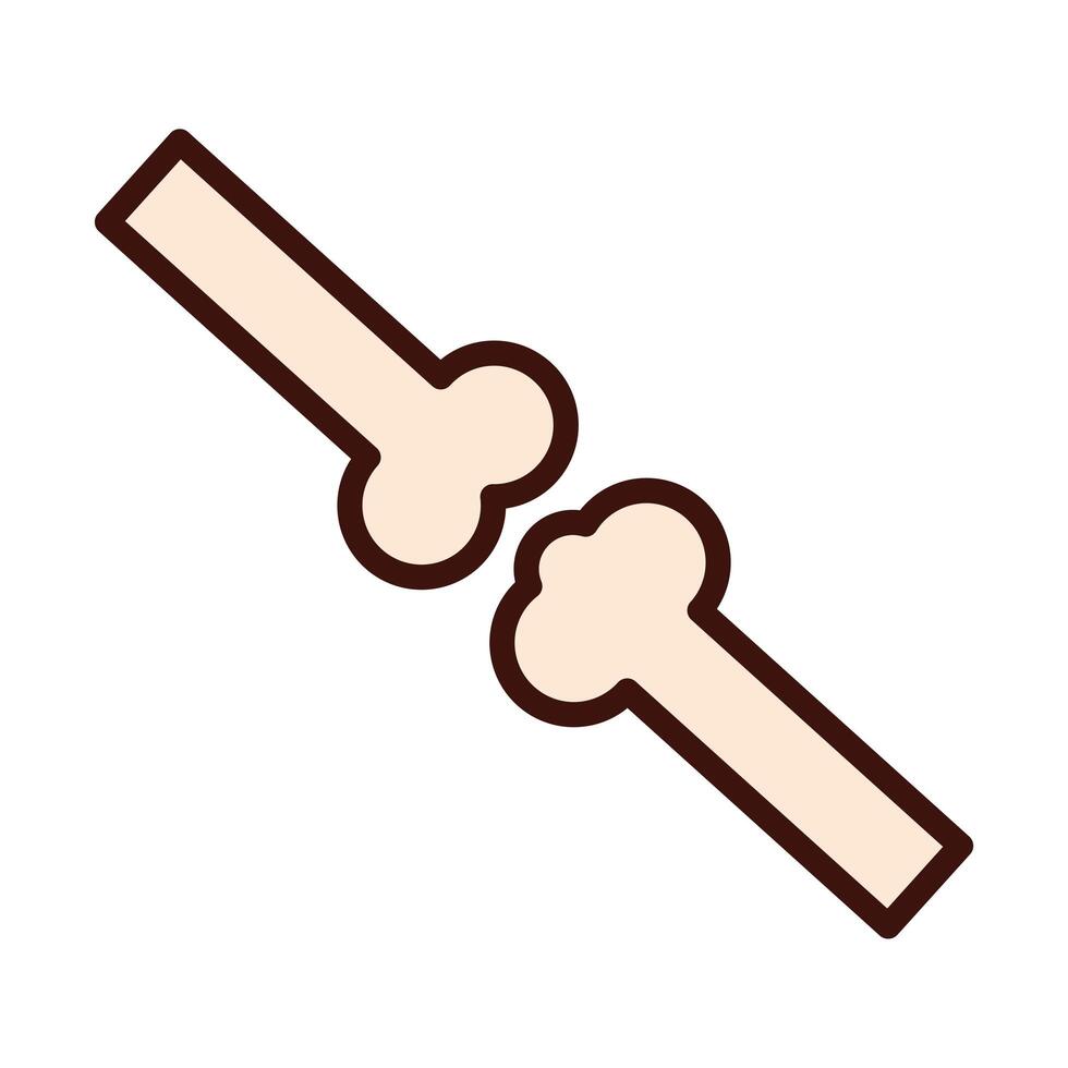bones body human parts flat style vector