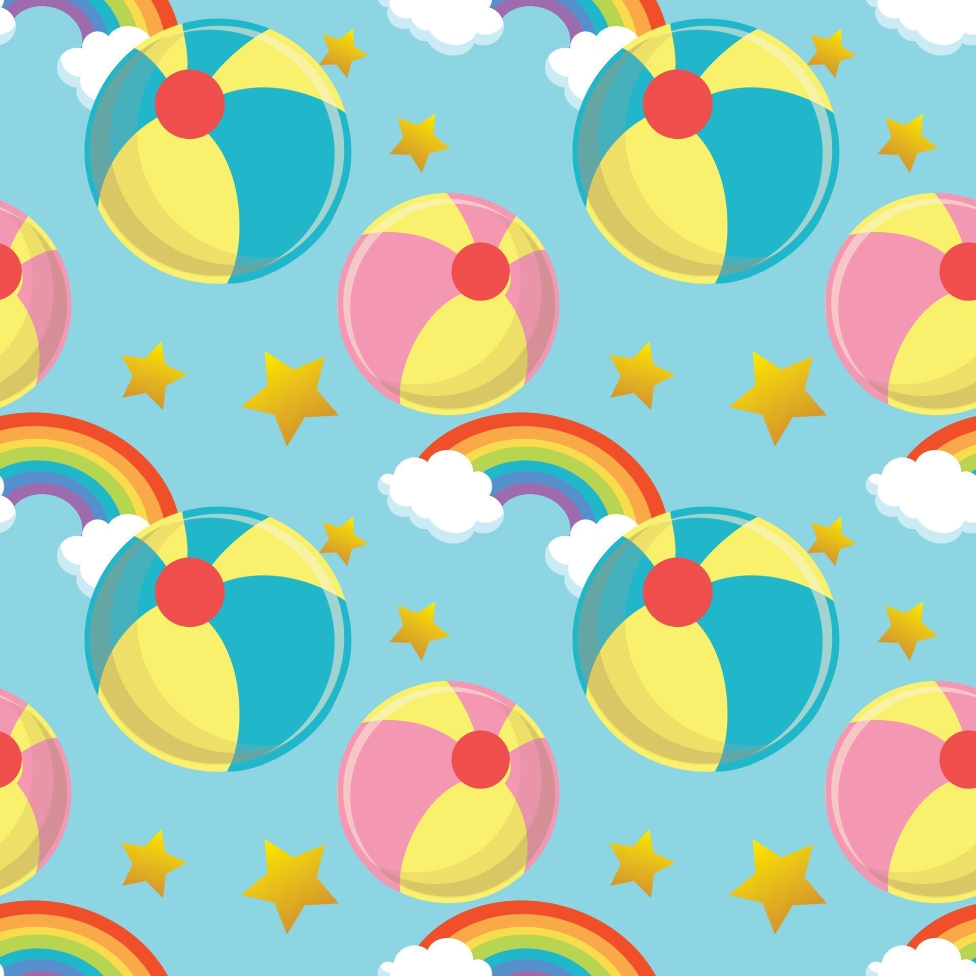 Beach ball pattern 2567550 Vector Art at Vecteezy
