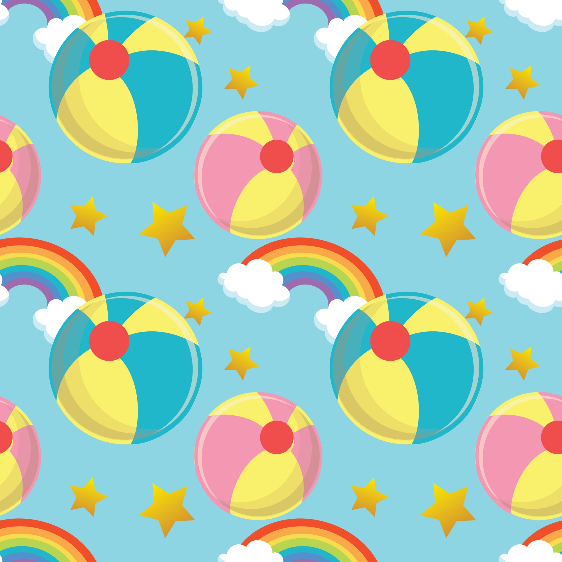 Beach ball pattern 2567550 Vector Art at Vecteezy