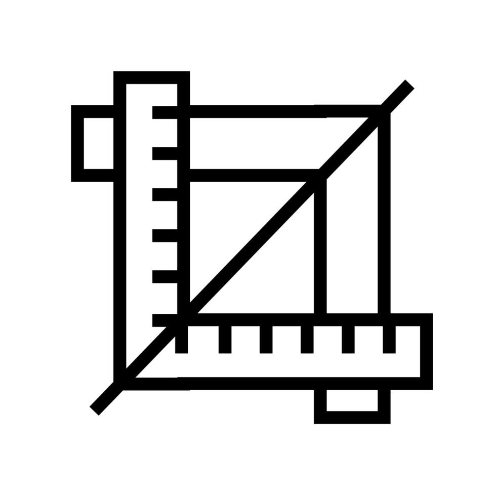 geometric rule designer line style icon vector