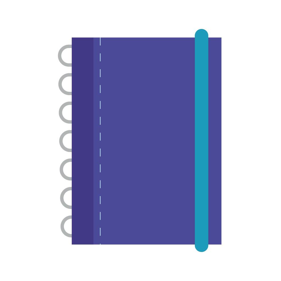 notebook supply flat style icon vector