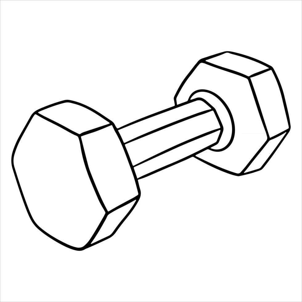 mancuernas para fitness mancuernas de kilogramos para ejercicios de entrenamiento físico para el cuerpo estilo de dibujos animados vector