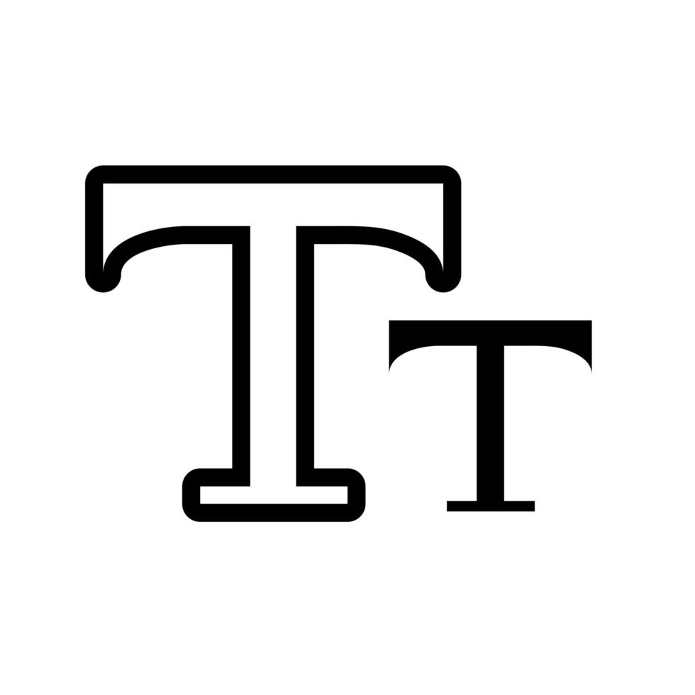 text symbol designer line style icon vector