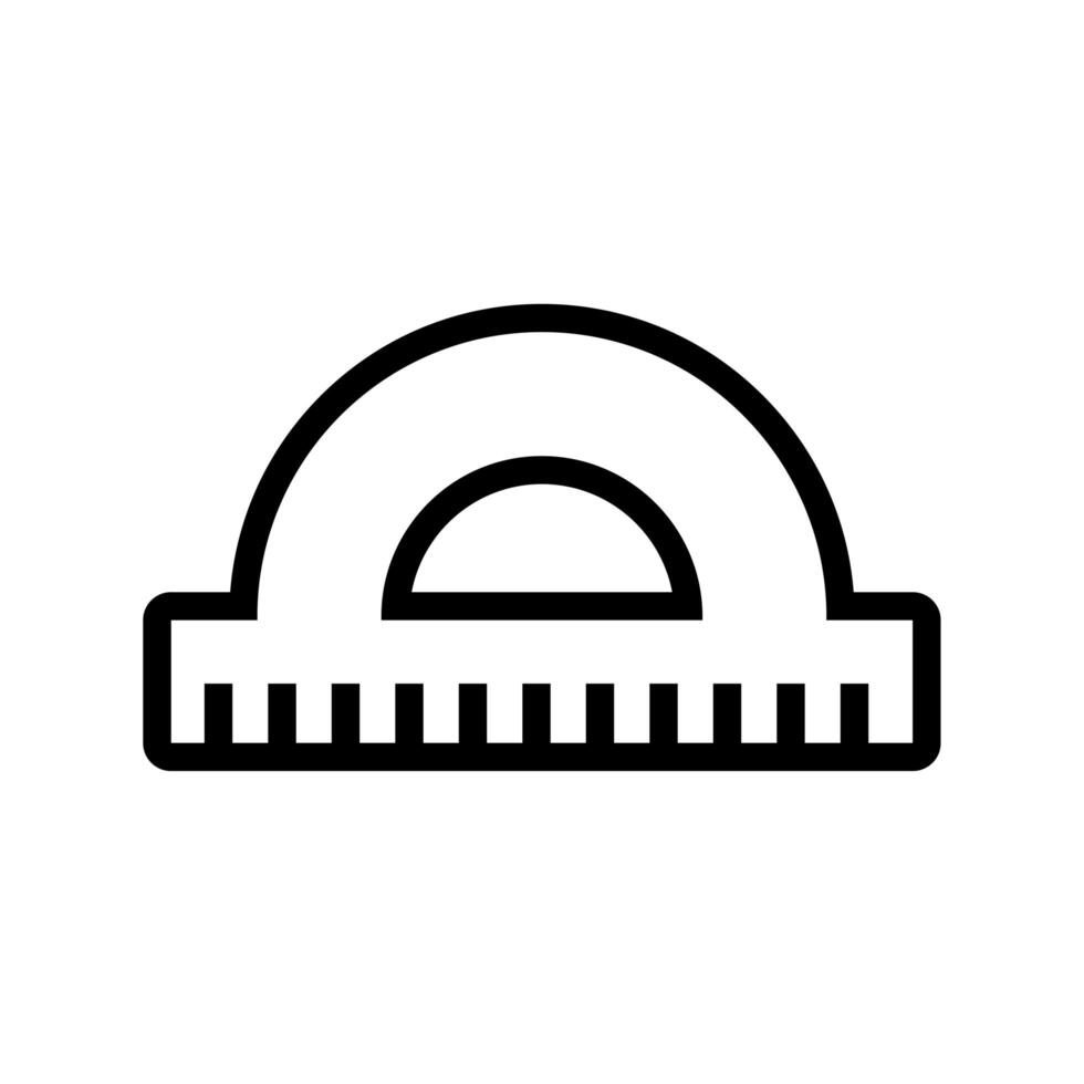 rule geometric supply line style icon vector