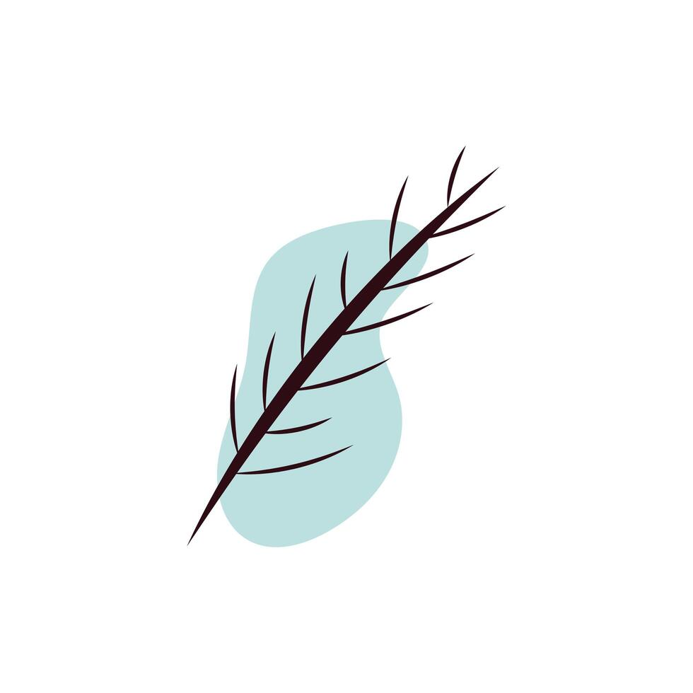 branch dry hand draw style vector