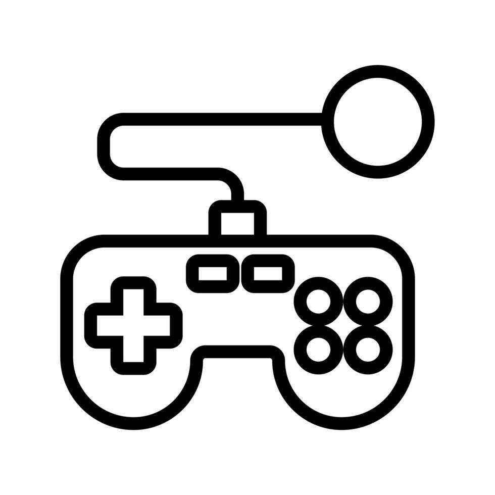 video game control line style icon vector
